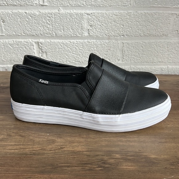 Keds Double Decker Leather Sneaker - Picture 2 of 8